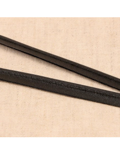 Satijnen paspel - Zwart
