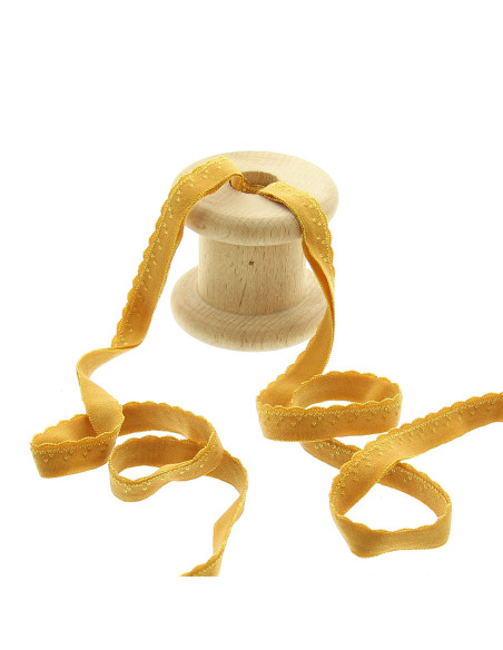 Elastische lingerie ruiter - Mosterdkleurig