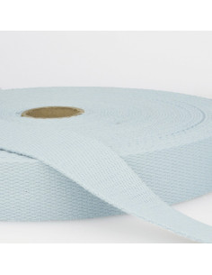 Katoenen band voor tassen - Babyblauw