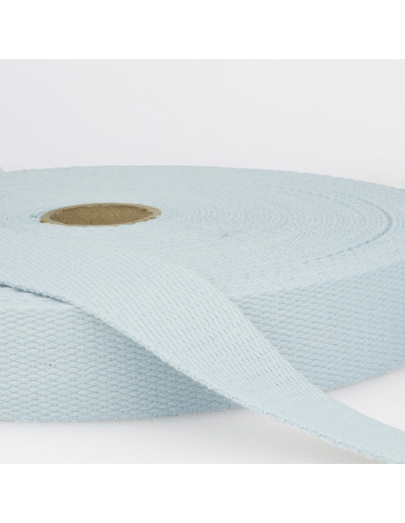 Katoenen band voor tassen - Babyblauw