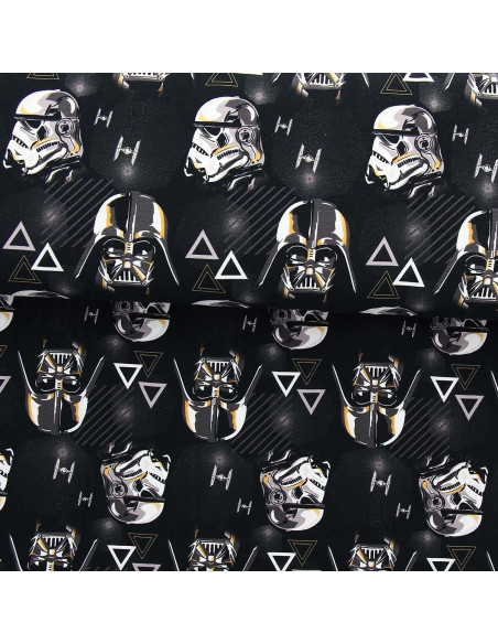 Jersey stof Star Wars - Stormtrooper en Darth Vader