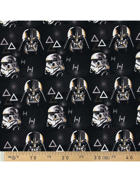 Jersey stof Star Wars - Stormtrooper en Darth Vader