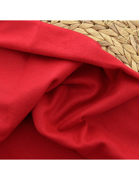 Wollen mantelstof - Rood