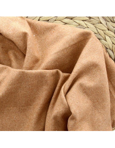 Wollen stof voor jas - Beige