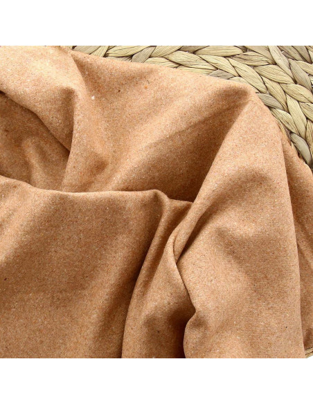 Wollen stof voor jas - Beige