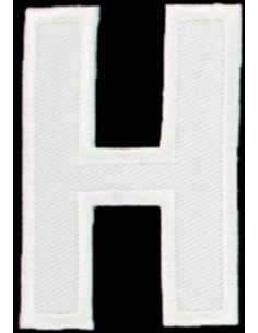 Strijkembleem letter H