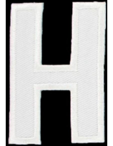 Strijkembleem letter H