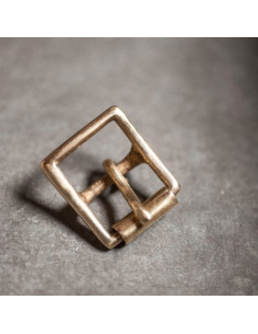 Antieke goudkleurige metalen riemgesp Merchant & Mills