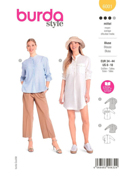 Blousepatroon - Burda 6001