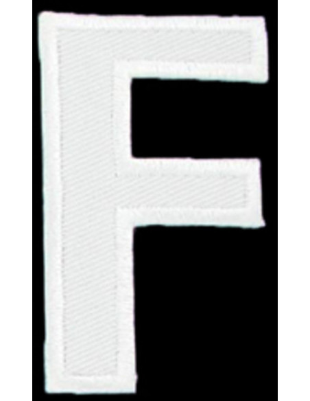 Strijkembleem letter F