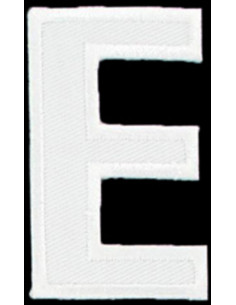 Strijkembleem letter E