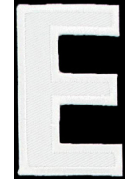Strijkembleem letter E