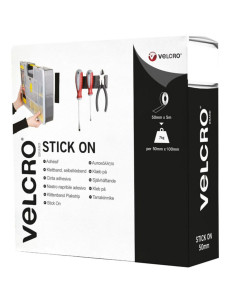 VELCRO® Merk Zelfklevende Klittenband Tape Extreme Bevestiging 50mm x 5M wit