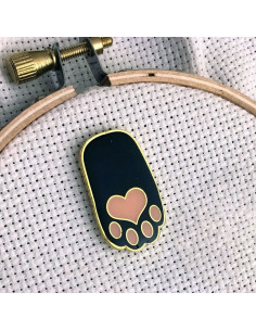 Magnetische naaldenhouder - Zwarte kattenpoot
