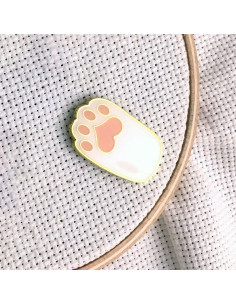 Magnetische naaldenhouder - Witte kattenpoot