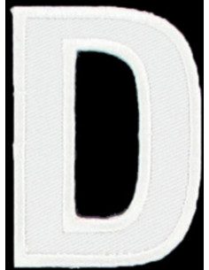 Strijkembleem letter D