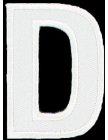 Strijkembleem letter D