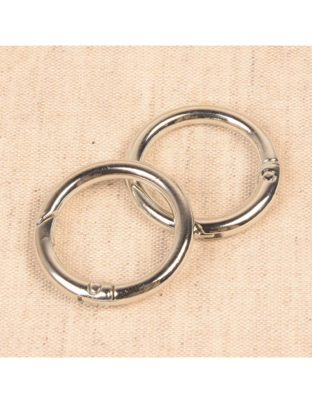 Set van 2 gebroken ringen voor tassen 33 mm - Zilver