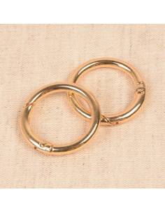 Set van 2 gebroken ringen voor tassen 33 mm - Goud