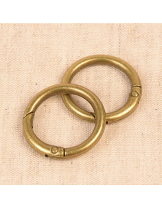 Set van 2 gebroken ringen voor tassen 33 mm - Brons