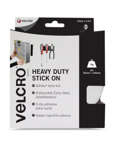 VELCRO® Merk Zelfklevende klittenband met extreme hechting 50mm x 2,5M wit