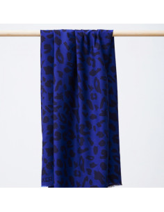 Viscose keperstof - Urban Leo kobaltblauw