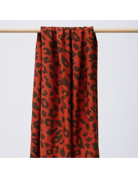 Viscose keperstof - Urban Leo pompoen