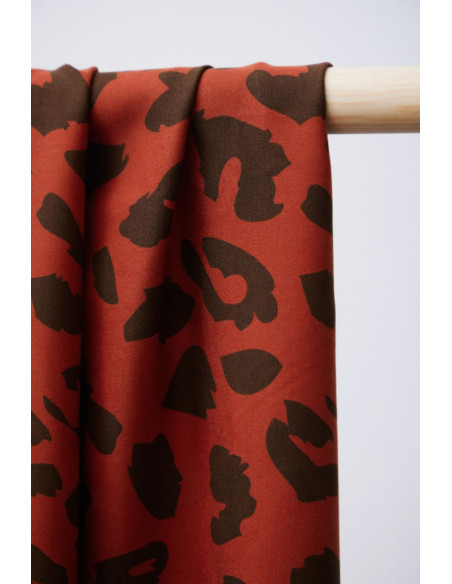 Viscose keperstof - Urban Leo pompoen