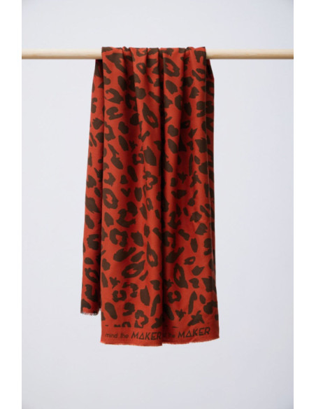 Viscose keperstof - Urban Leo pompoen