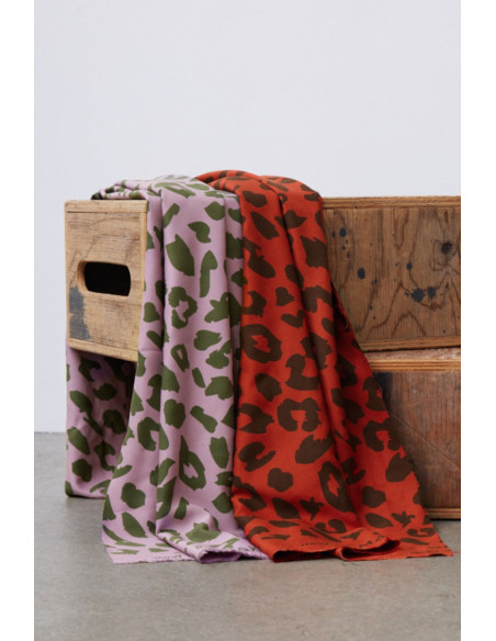 Viscose keperstof - Urban Leo lila