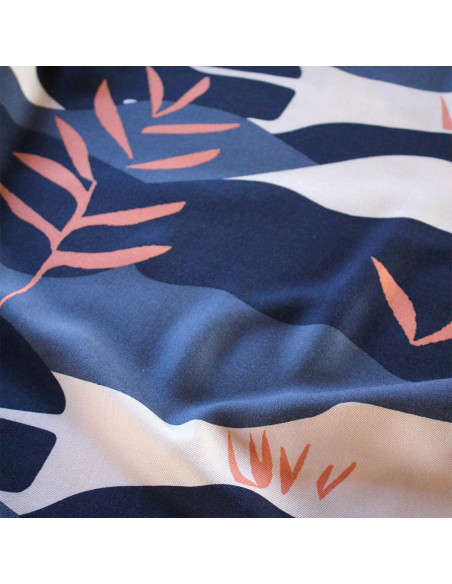 Viscose crêpe stof Solis blauw - Églantine & Zoé