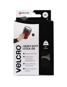 VELCRO® Merk Zelfklevende klittenbandrondjes extreme bevestiging 45mm x 6 Zwart