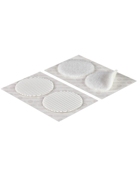 VELCRO® Merk Zelfklevende Klittenband Ronde Plakstrips Extreme Bevestiging 45mm x 6 Wit