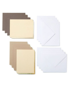 Set van 8 zelfklevende kaarten met enveloppen R20 Neutrals Cricut 2