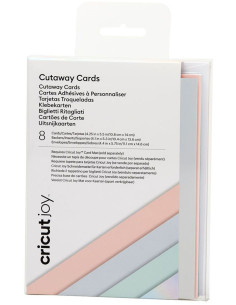 Set van 8 zelfklevende kaarten met enveloppen R20 Pastel Cricut