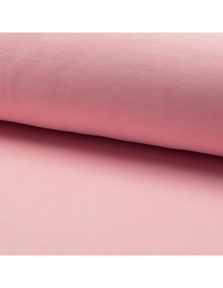 Nicky velours stof - Lichtroze
