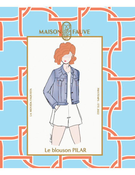 Pilar jas patroon - Maison Fauve