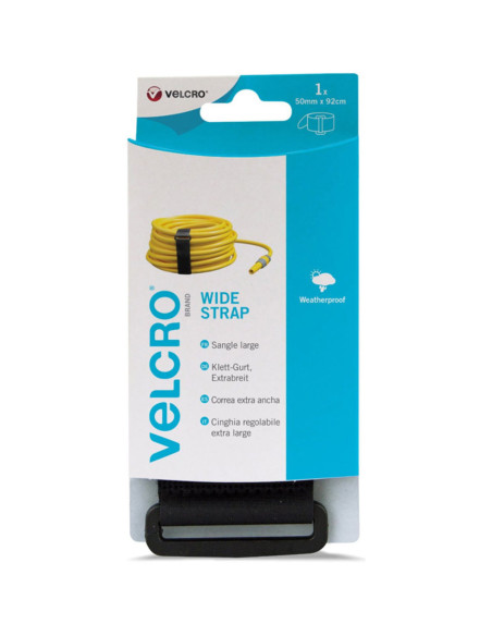 VELCRO® Merk Verstelbare brede riem 50mm x 92cm x 1 Zwart