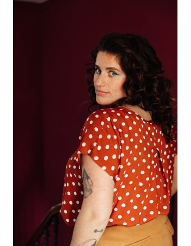 Top patroon Marisa - Maison Fauve