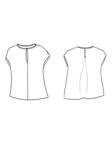 Top patroon Marisa - Maison Fauve