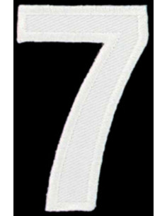 Strijkembleem cijfer 7
