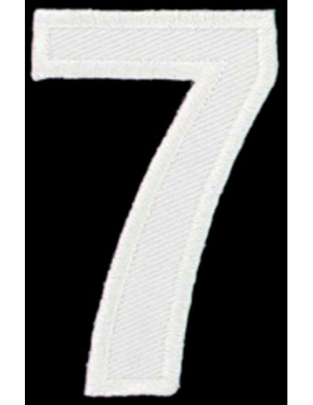 Strijkembleem cijfer 7