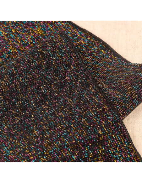 Boordstof polsen en taille - Zwart en multicolor