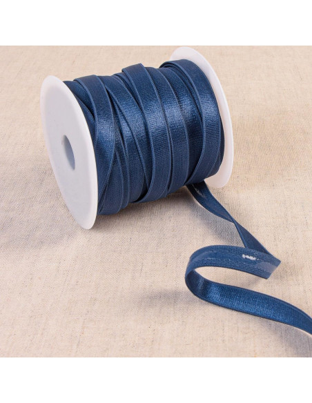 Satijnen antislip elastiek - Marineblauw