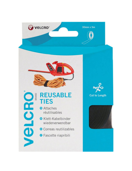 VELCRO® ONE-WRAP® Kabelbinders 30mm x 5M zwart
