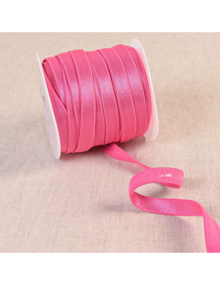 Satijnen antislip elastiek - Fuchsia