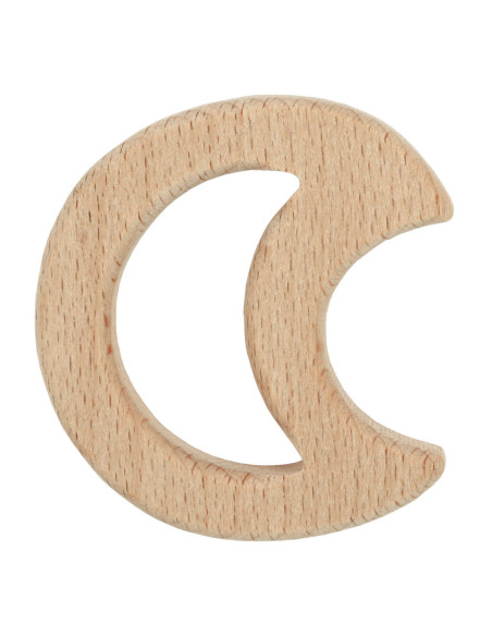 Houten bijtring - Maan