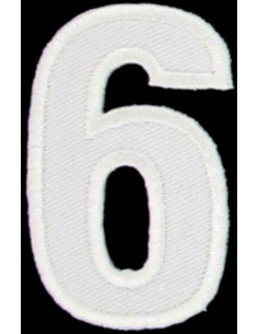 Strijkembleem cijfer 6 of 9