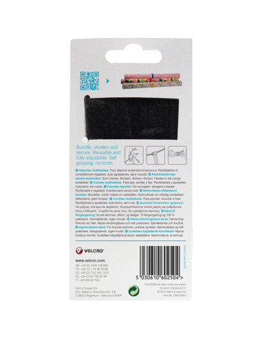 VELCRO® ONE-WRAP® Kabelbinders 12mm x 20cm x 5 multicolor