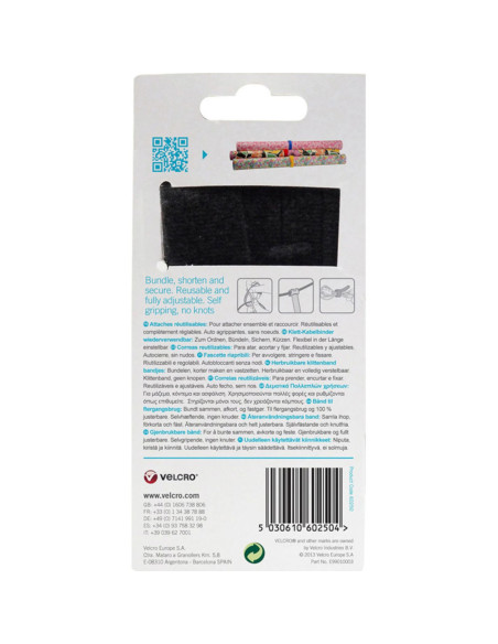VELCRO® ONE-WRAP® Kabelbinders 12mm x 20cm x 5 multicolor